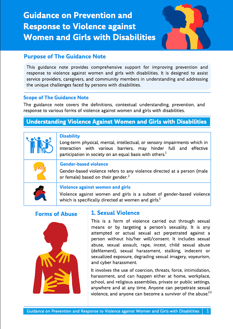 Guidance On Prevention And Response To Violence Against Women And Girls ...